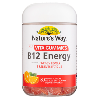 Nature's Way Adult Vita Gummies B12 Energy 80's