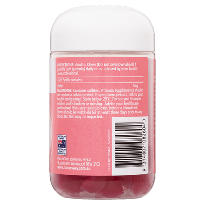 Nature's Way Beauty Biotin Gummies 40s