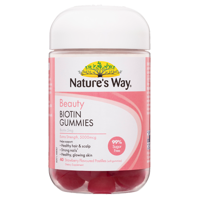 Nature's Way Beauty Biotin Gummies 40s