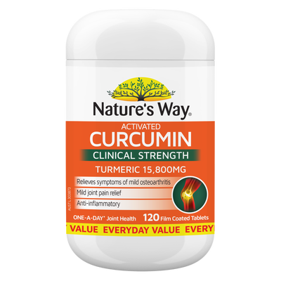 Nature's Way Activated Curcumin Clinical Strength Turmeric 15800mg 120s