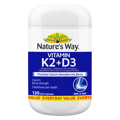 Nature's Way Vitamin K2+D3 120s