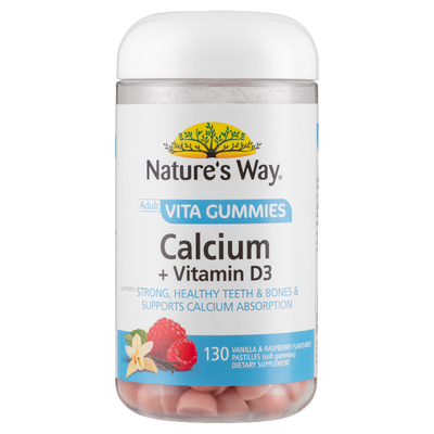 Nature's Way Adult Vita Gummies Calcium + Vitamin D3 130s