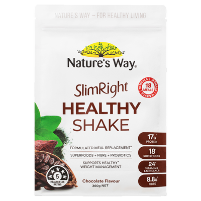 Nature's Way SlimRight Healthy Chocolate Shake 360g