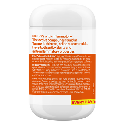 Nature's Way Activated Curcumin Clinical Strength Turmeric 15800mg 120s